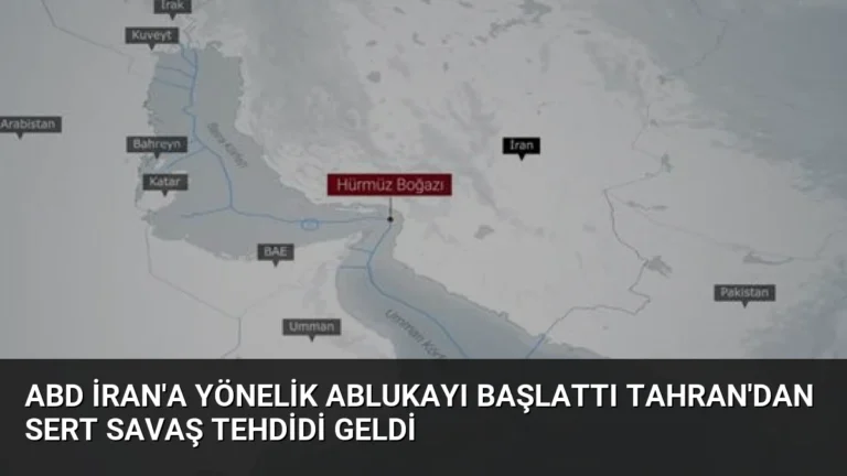 ABD İran’a Yönelik Ablukayı Başlattı Tahran’dan Sert Savaş Tehdidi Geldi