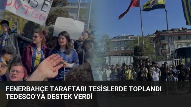 Fenerbahçe Taraftarı Tesislerde Toplandı Tedesco’ya Destek Verdi