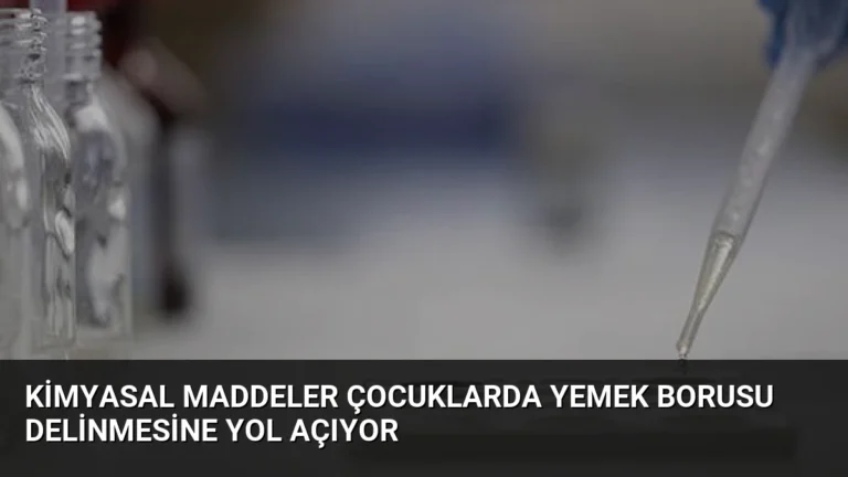 Kimyasal Maddeler Çocuklarda Yemek Borusu Delinmesine Yol Açıyor