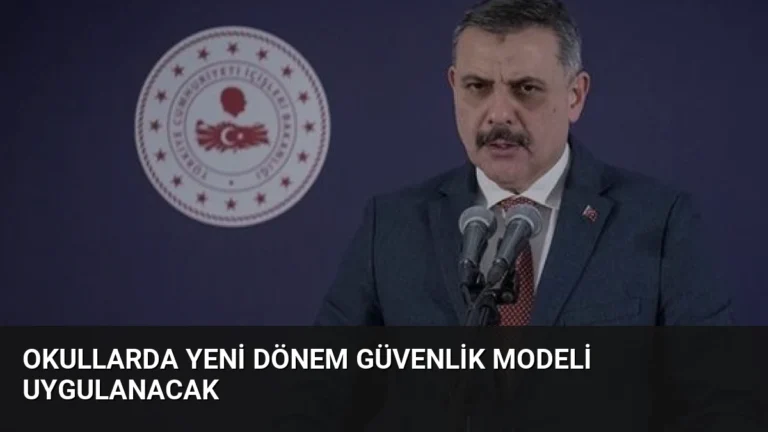 Okullarda Yeni Dönem Güvenlik Modeli Uygulanacak