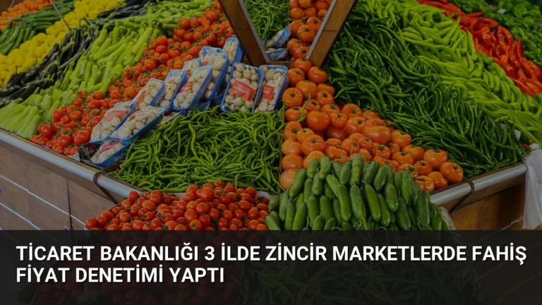 Ticaret Bakanlığı 3 İlde Zincir Marketlerde Fahiş Fiyat Denetimi Yaptı
