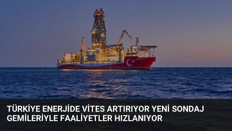 Türkiye Enerjide Vites Artırıyor Yeni Sondaj Gemileriyle Faaliyetler Hızlanıyor