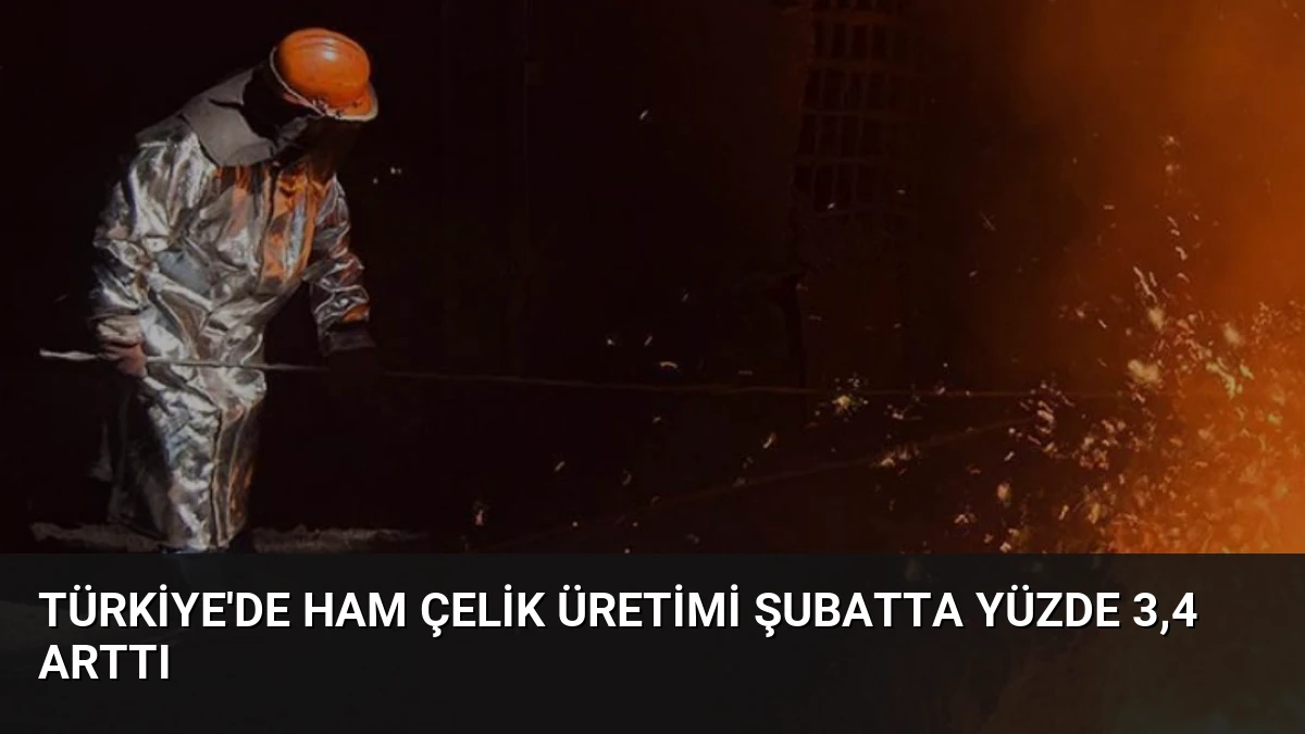 Türkiye’de Ham Çelik Üretimi Şubatta Yüzde 3,4 Arttı