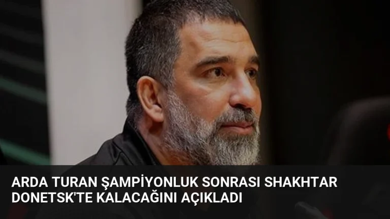 Arda Turan Şampiyonluk Sonrası Shakhtar Donetsk’te Kalacağını Açıkladı