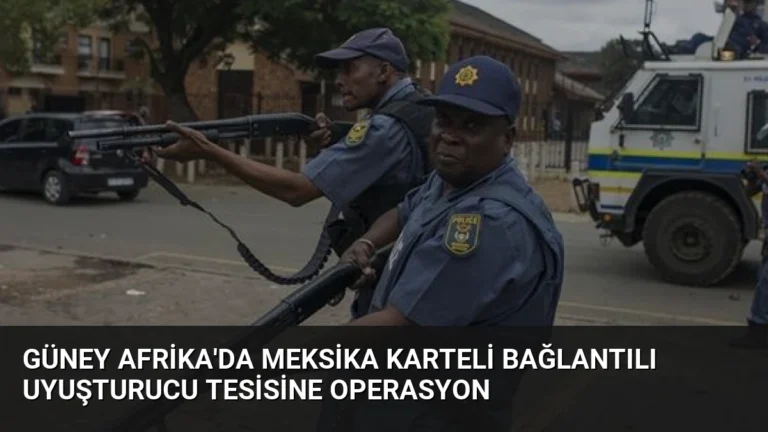 Güney Afrika’da Meksika Karteli Bağlantılı Uyuşturucu Tesisine Operasyon