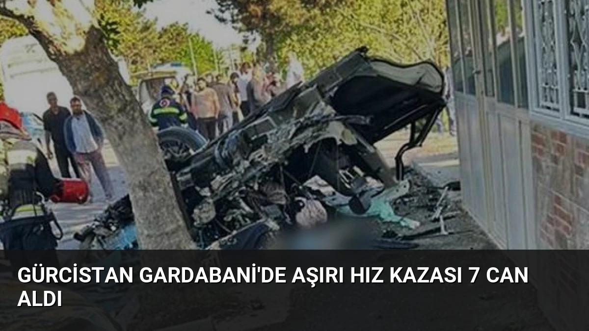 Gürcistan Gardabani’de Aşırı Hız Kazası 7 Can Aldı