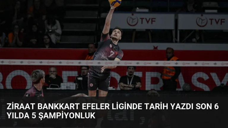 Ziraat Bankkart Efeler Liginde Tarih Yazdı Son 6 Yılda 5 Şampiyonluk