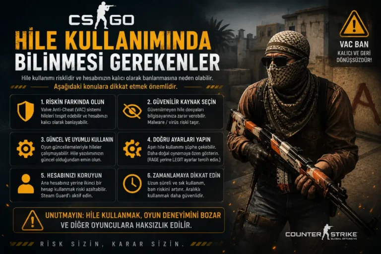 CSGO Hile Kullanımında Bilinmesi Gerekenler