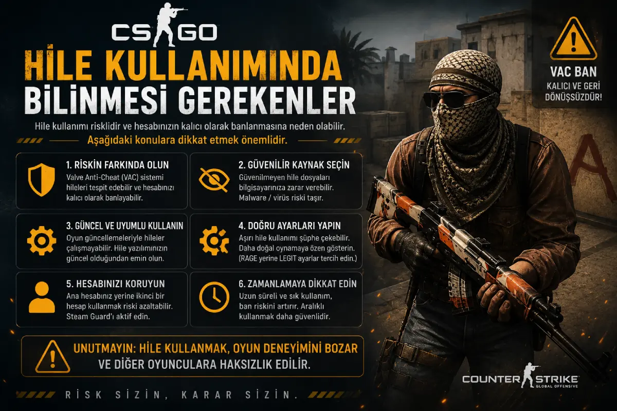CSGO Hile Kullanımında Bilinmesi Gerekenler