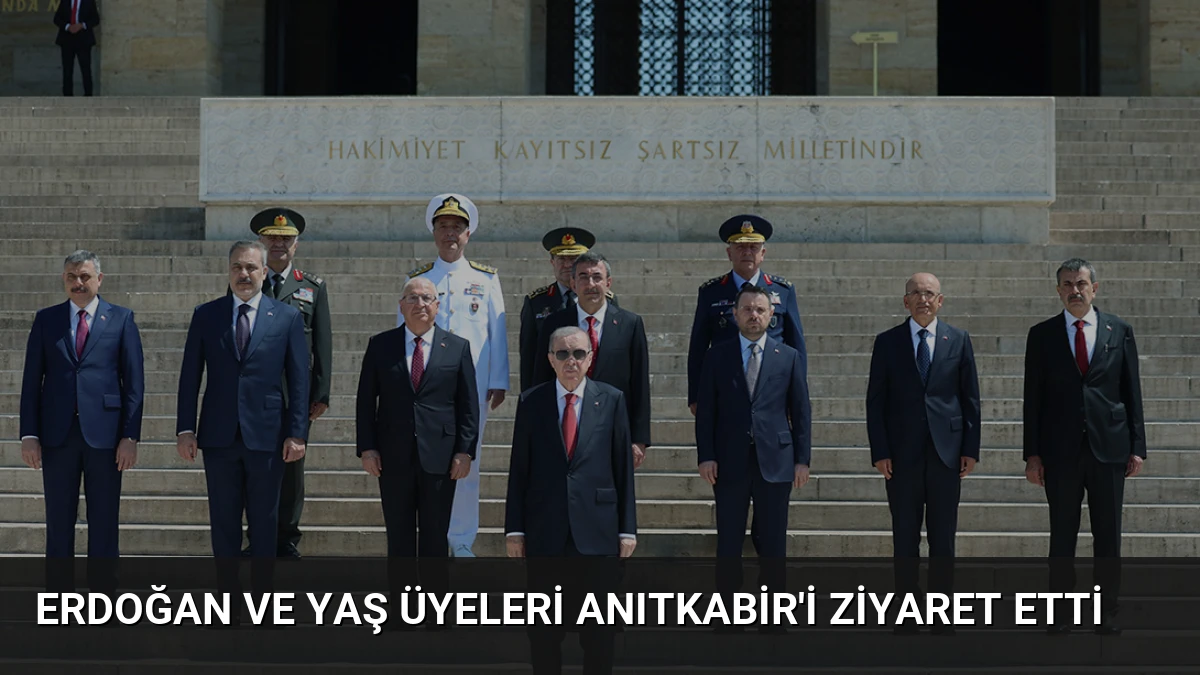 Erdoğan ve YAŞ Üyeleri Anıtkabir’i Ziyaret Etti
