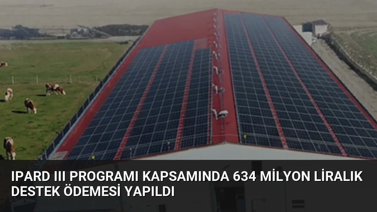 IPARD III Programı Kapsamında 634 Milyon Liralık Destek Ödemesi Yapıldı