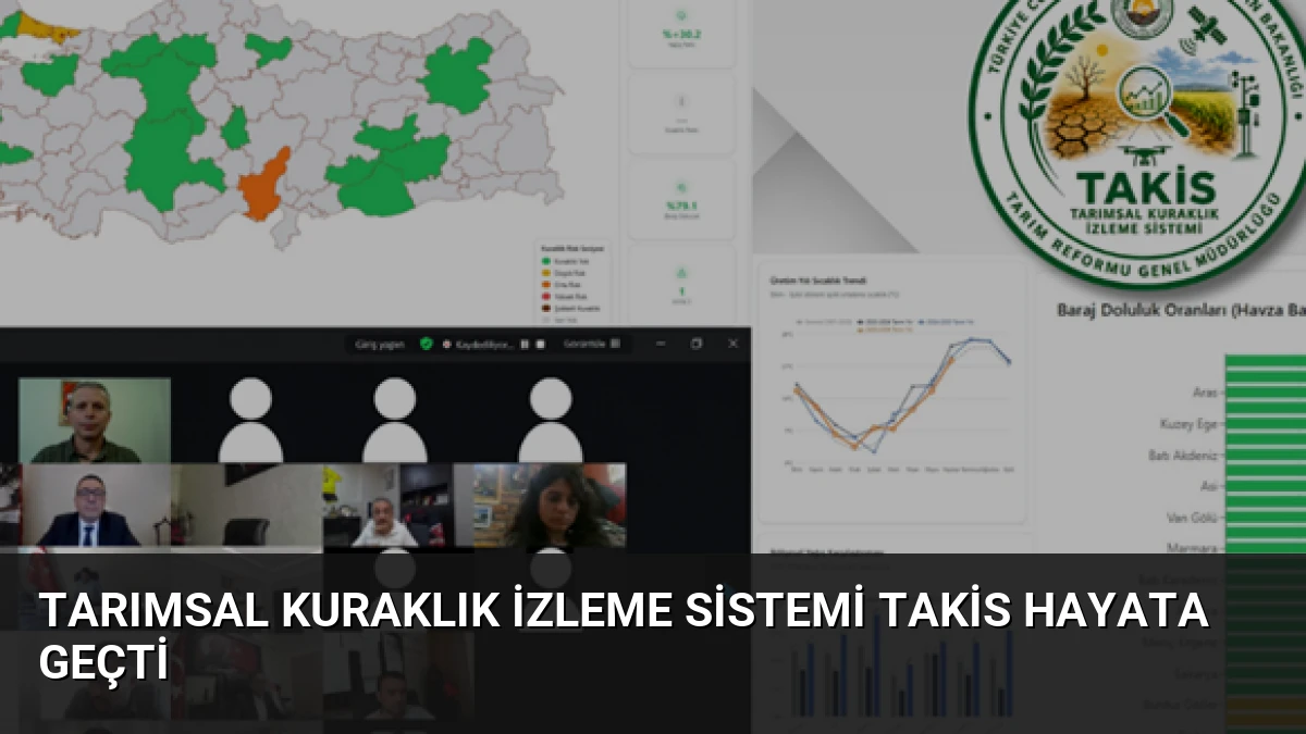 Tarımsal Kuraklık İzleme Sistemi TAKİS Hayata Geçti