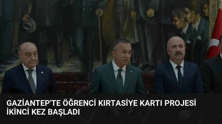 Gaziantep’te Öğrenci Kırtasiye Kartı Projesi İkinci Kez Başladı