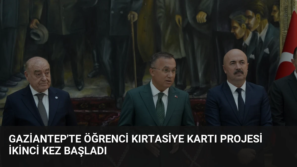 Gaziantep’te Öğrenci Kırtasiye Kartı Projesi İkinci Kez Başladı