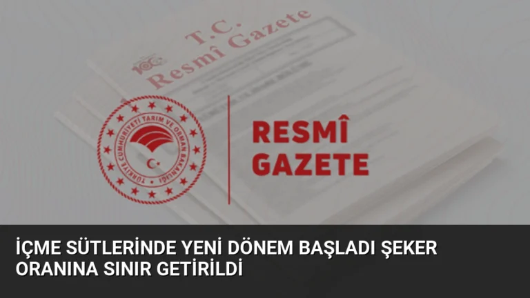 İçme Sütlerinde Yeni Dönem Başladı Şeker Oranına Sınır Getirildi