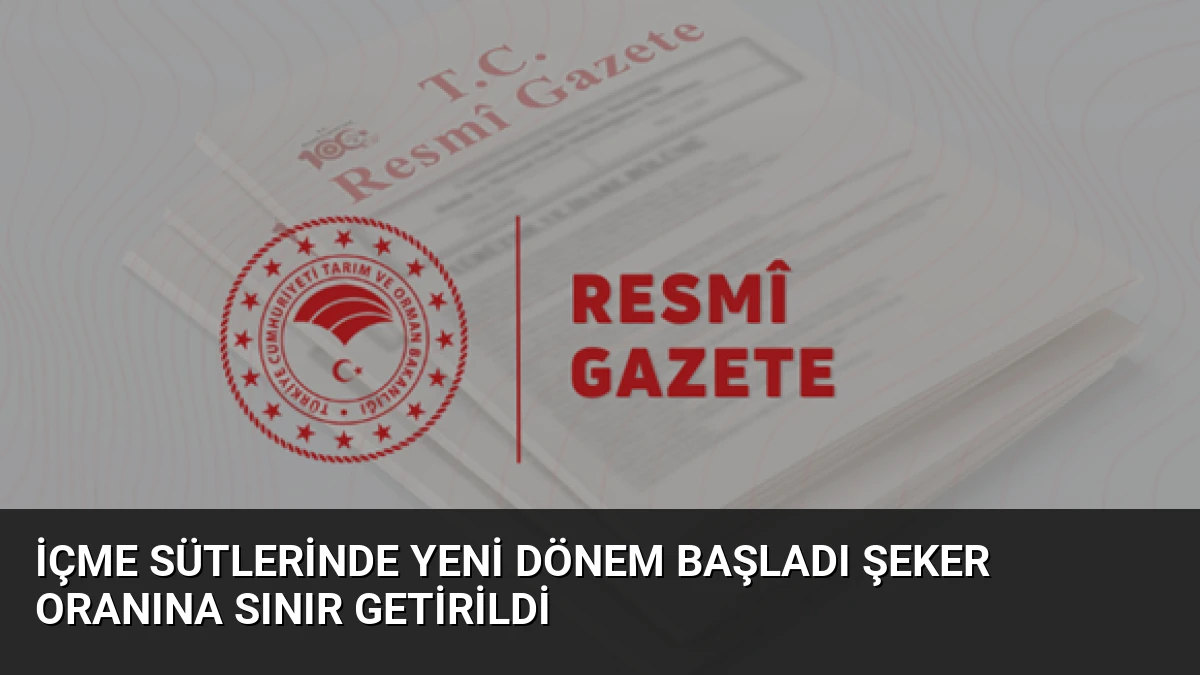 İçme Sütlerinde Yeni Dönem Başladı Şeker Oranına Sınır Getirildi