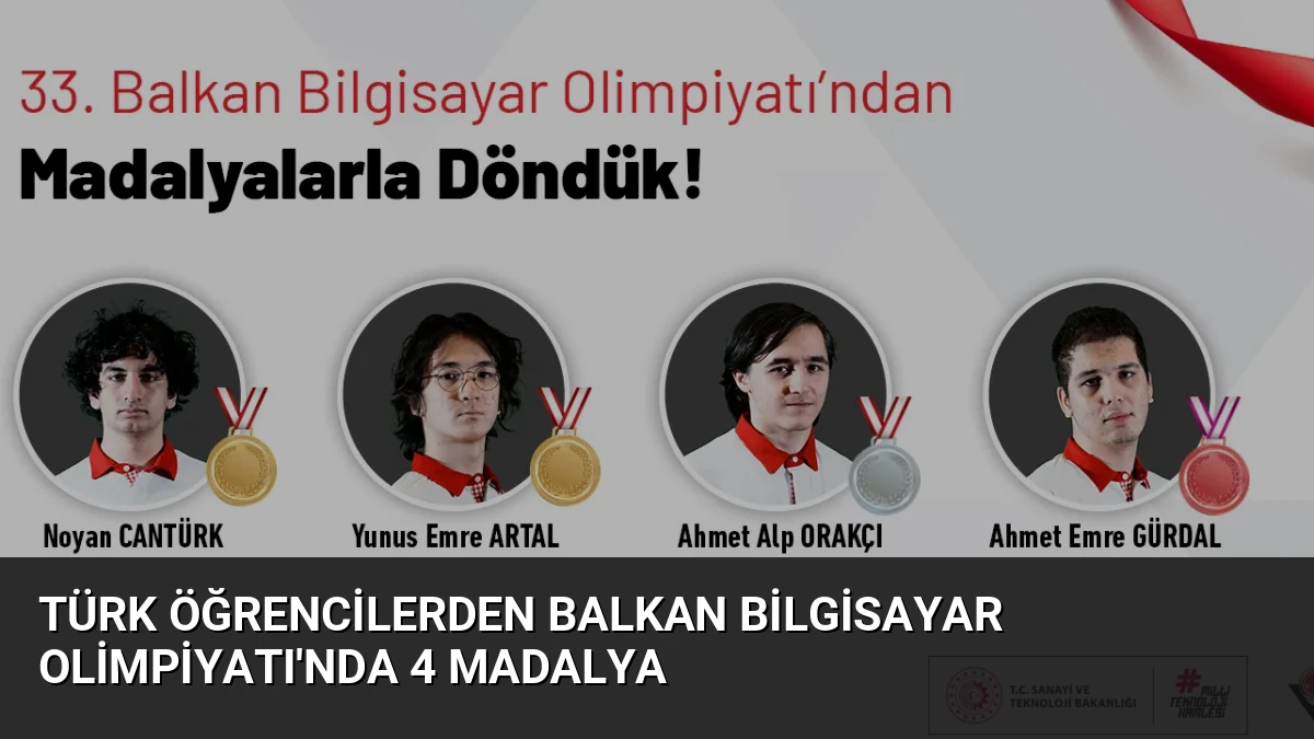 Türk Öğrencilerden Balkan Bilgisayar Olimpiyatı’nda 4 Madalya